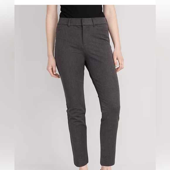 Old Navy Pants - Old Navy Heather Gray Straight Pants NWT